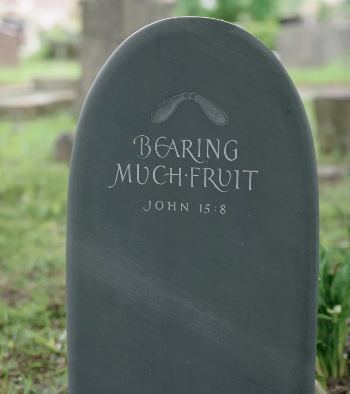 hand carved gravestone