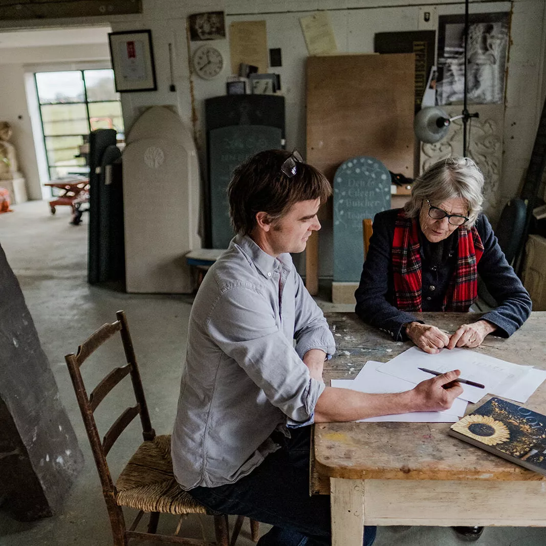 Headstone design meeting
