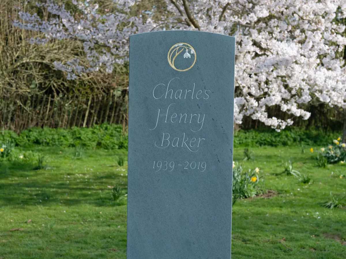 Cumbrian green slate headstone