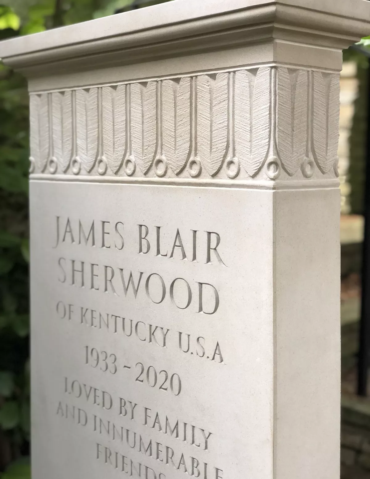 Traditional headstone