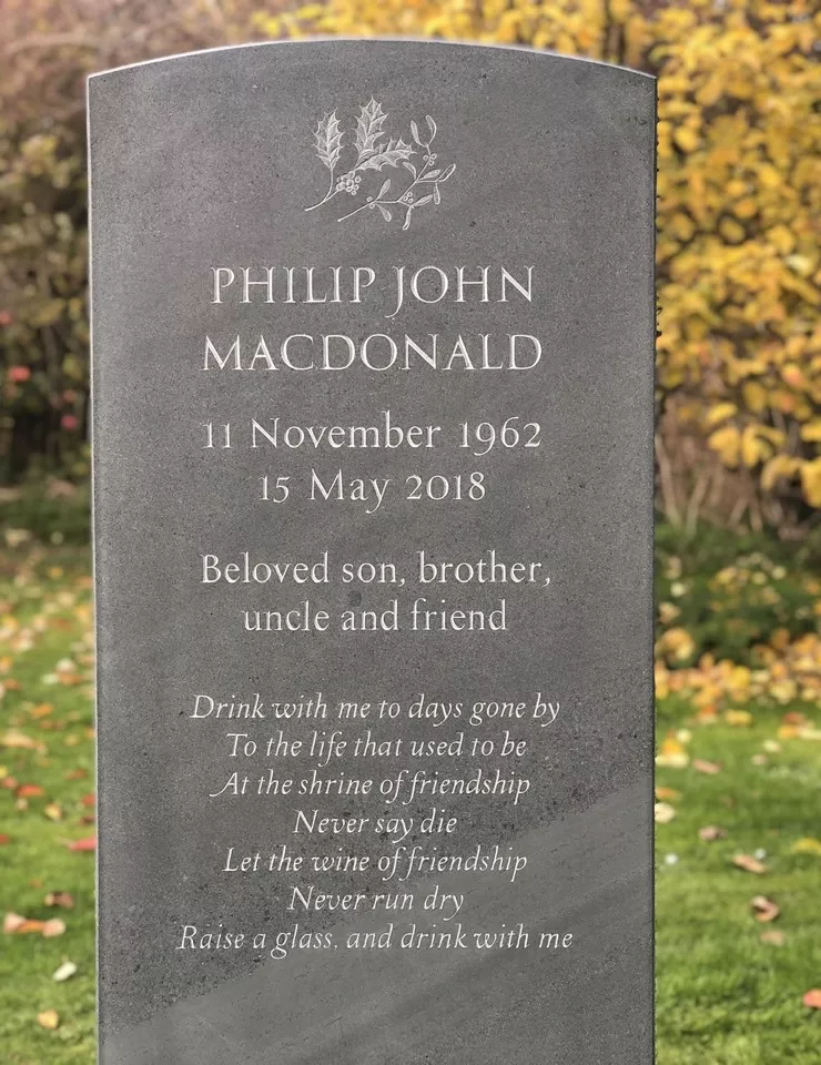 beautiful slate headstone oxfordshire