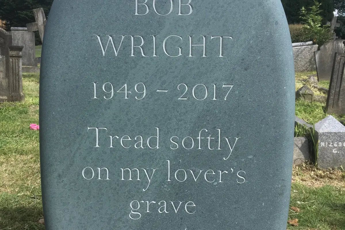 cumbrian green slate gravestone