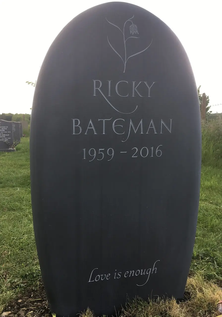 pebble slate headstone