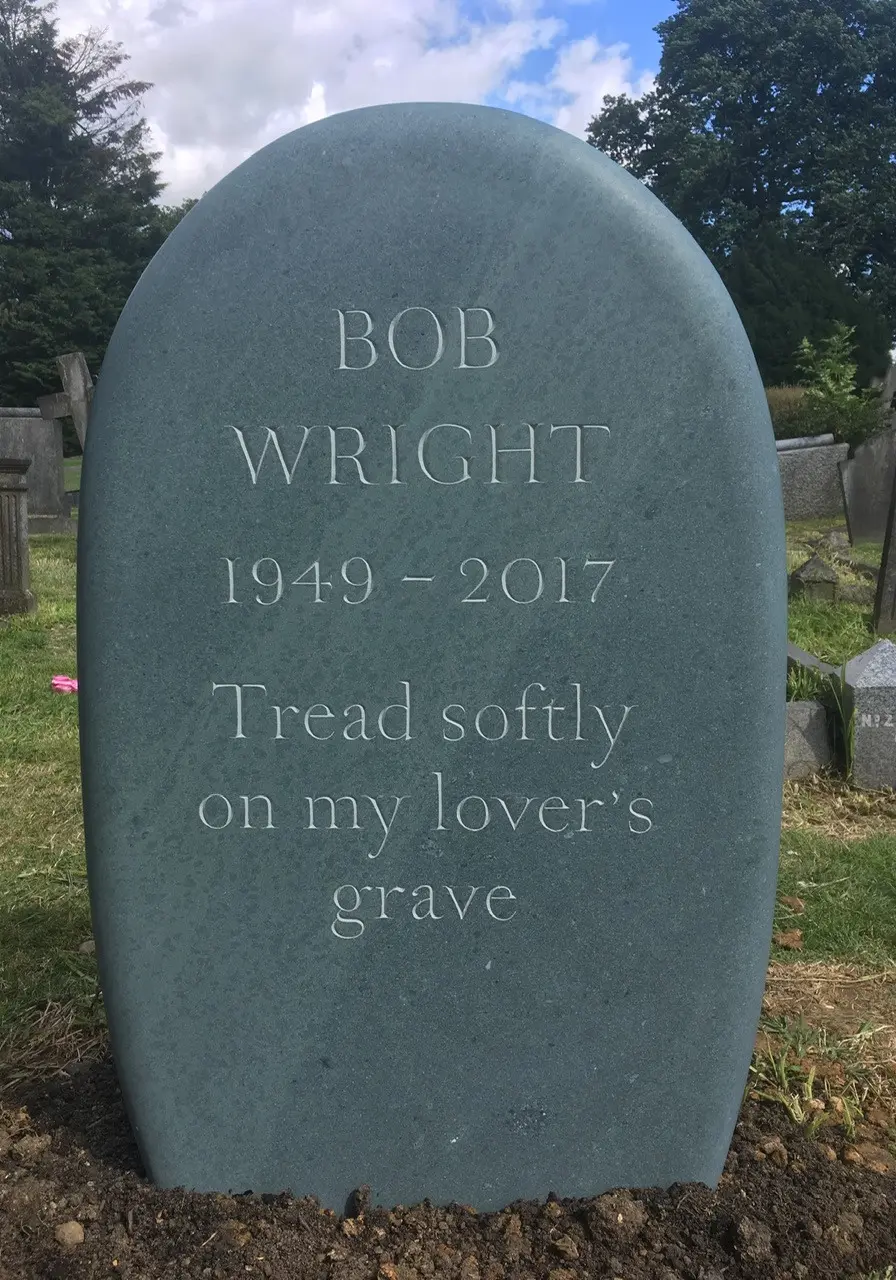 unusual headstone pebble