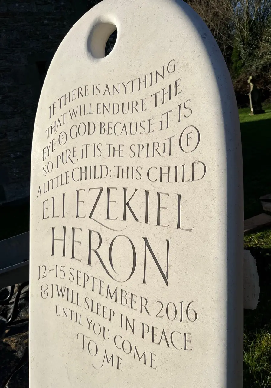 bespoke gravestone pebble