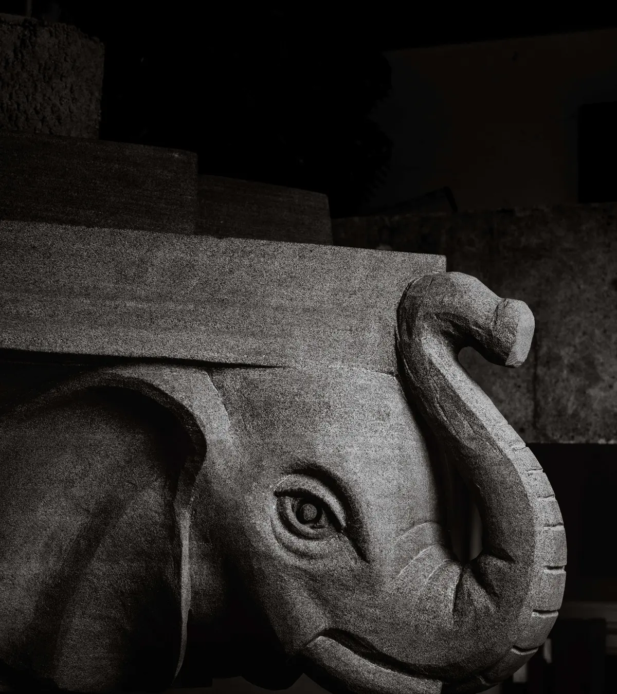 New College gargoyle elephant