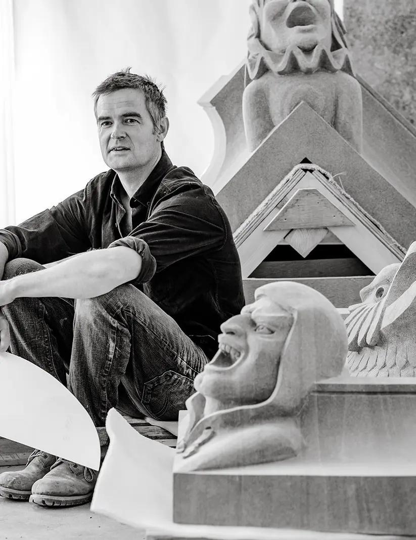 fergus wessel with gargoyles