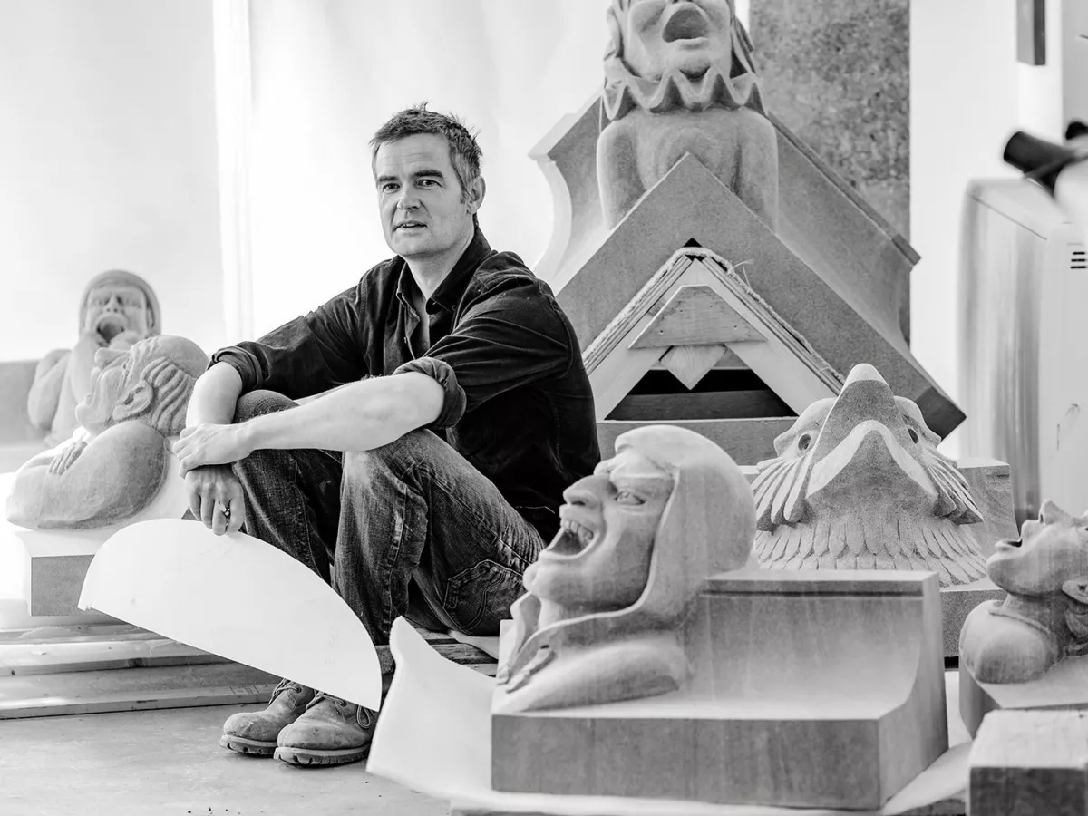 fergus wessel with gargoyles