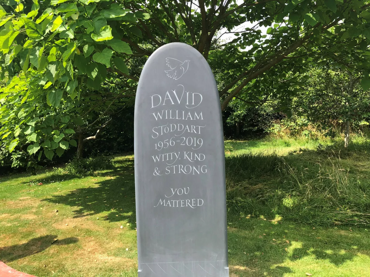 unique slate headstone