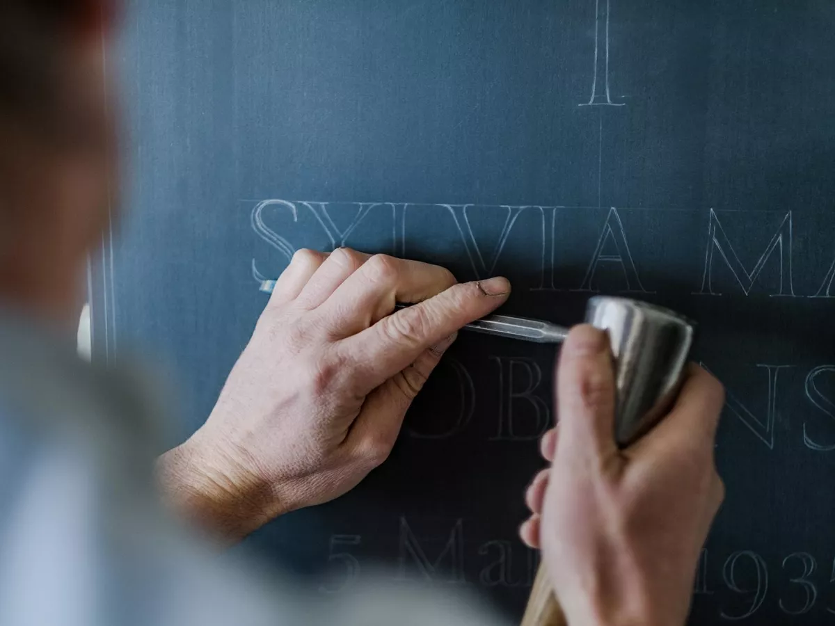 bespoke gravestone carving