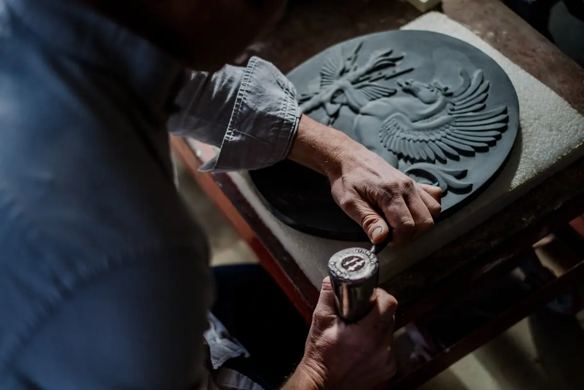 Heraldry in slate