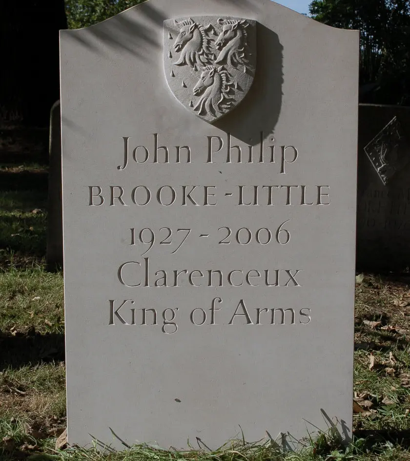 HERALDIC HEADSTONE