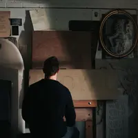 Fergus wessel in workshop