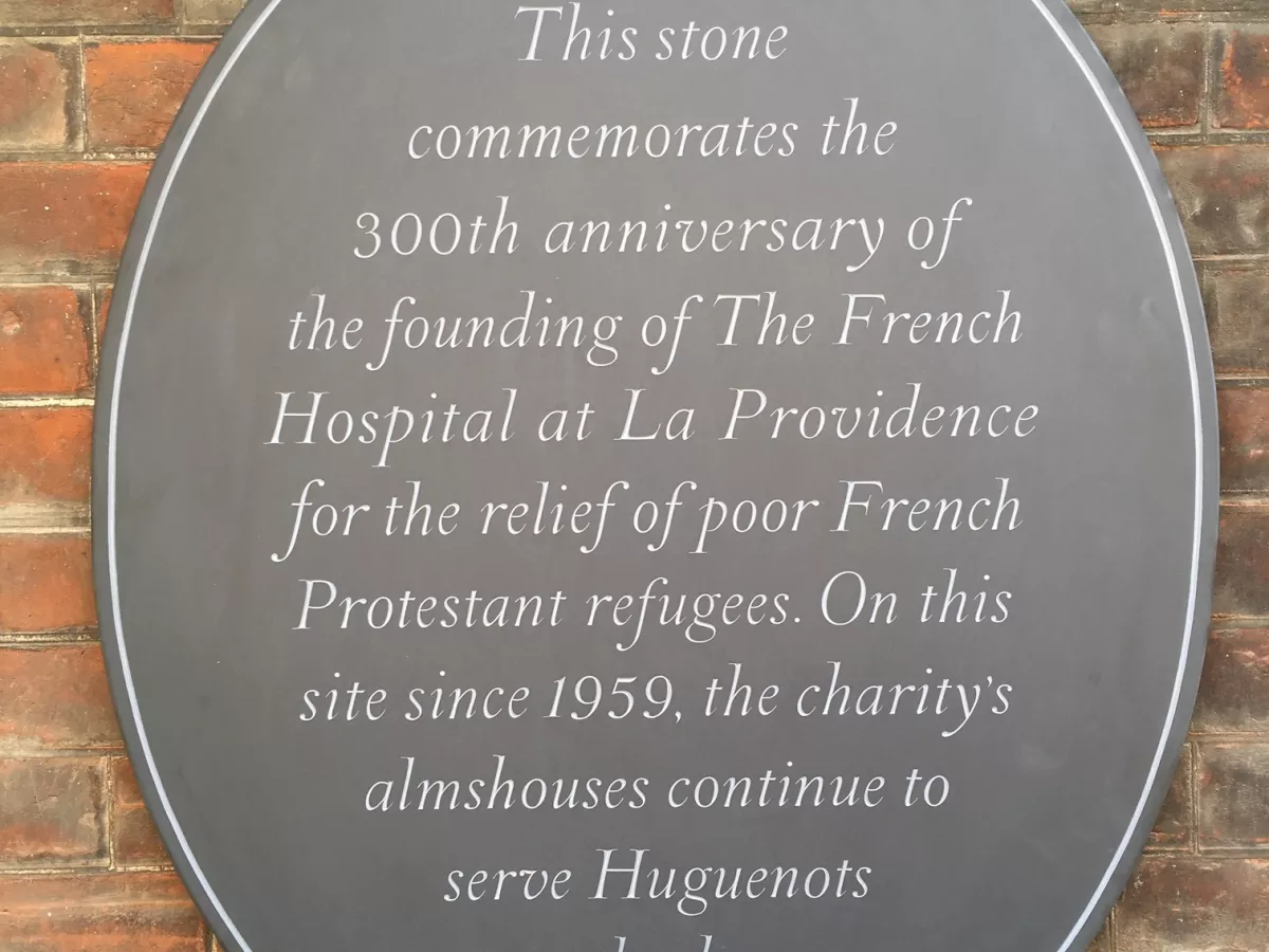 Huguenots Plaque