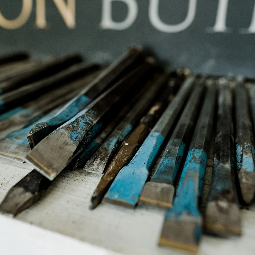 Chisels in workshop