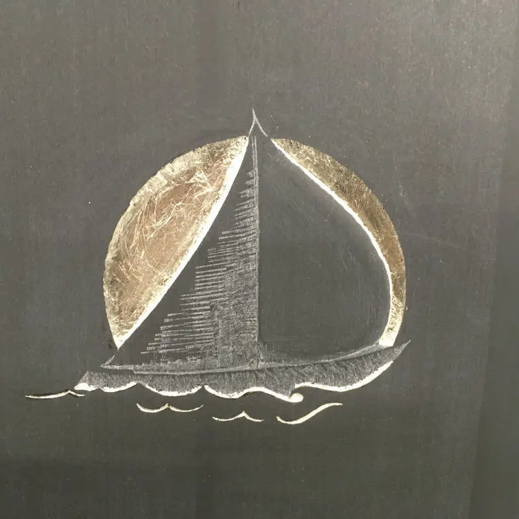 Slate Headstone symbol boat