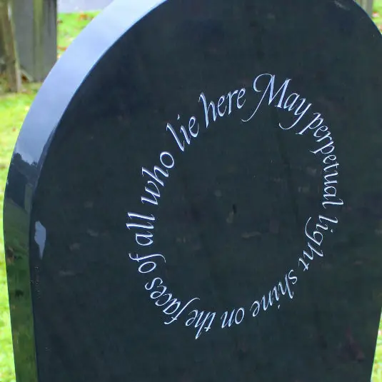 Choosing words headstone