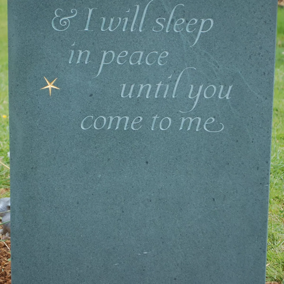 Childs headstone epitaph
