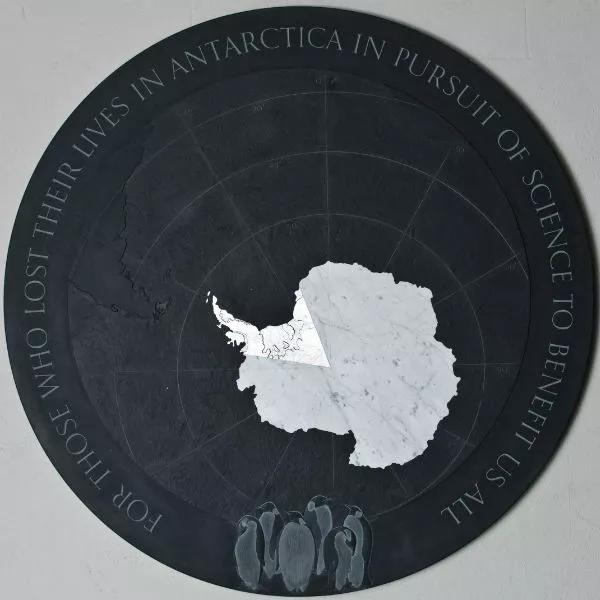 Antarctic memorial plaque