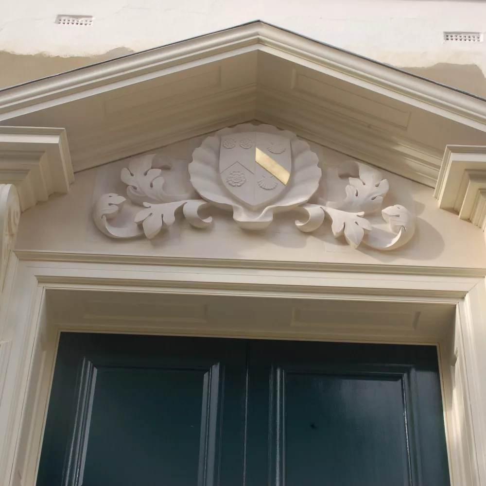 Heraldic carving