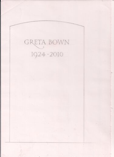 simple headstone design