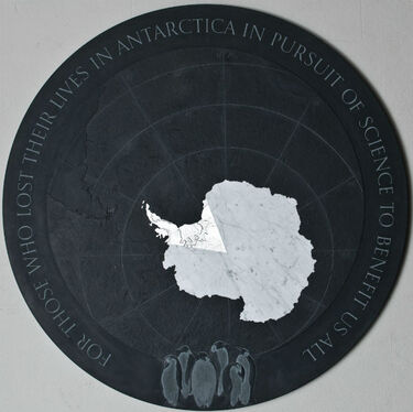 antarctic memorial plaque