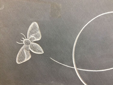 headstone symbol butterfly