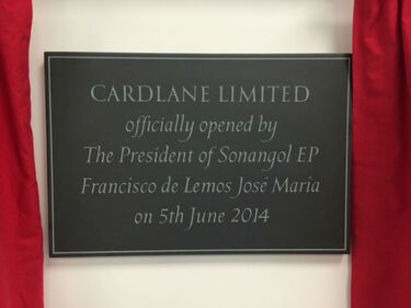 official opening plaque