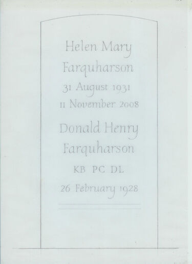 headstone design on paper