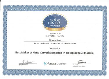 best maker of hand carved memorials