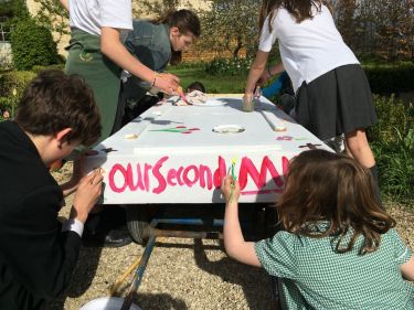 funeral trolley by hand