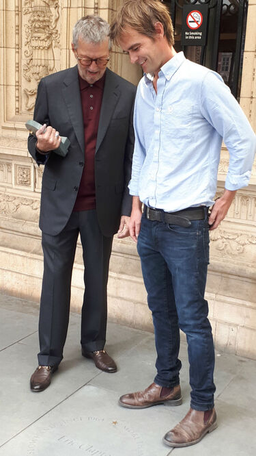 Eric Clapton and Fergus Wessel