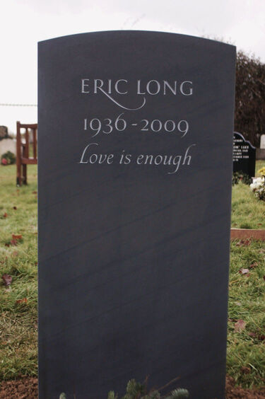 simple slate headstone