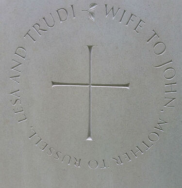 cross symbol on headstone