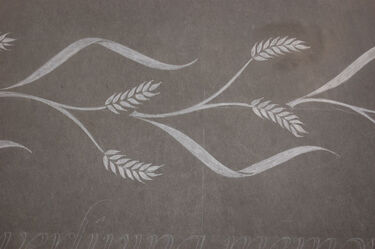 symbol of wheat on headstone