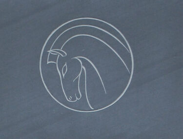 symbol of horse on headstone