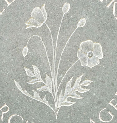 poppy gravestone symbol