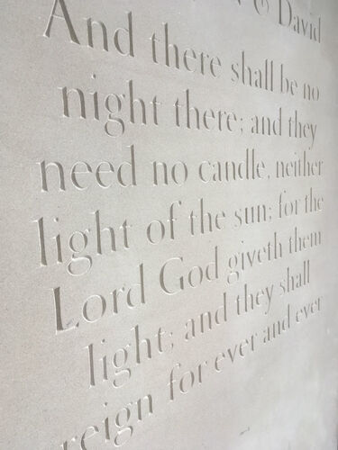 Beautiful headstone words