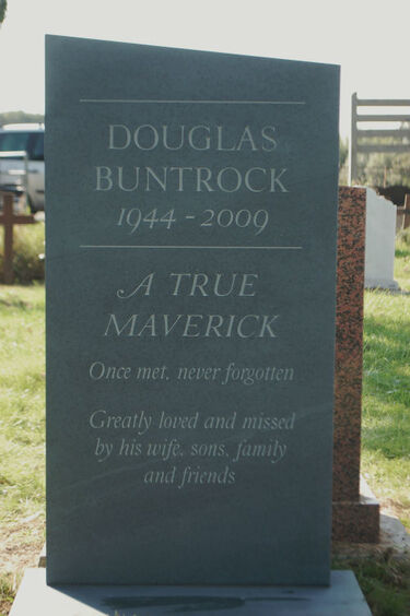 Unusual headstone with bespoke design
