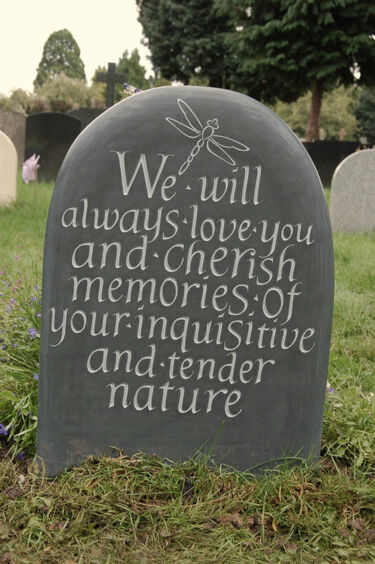 Headstone unique for a child
