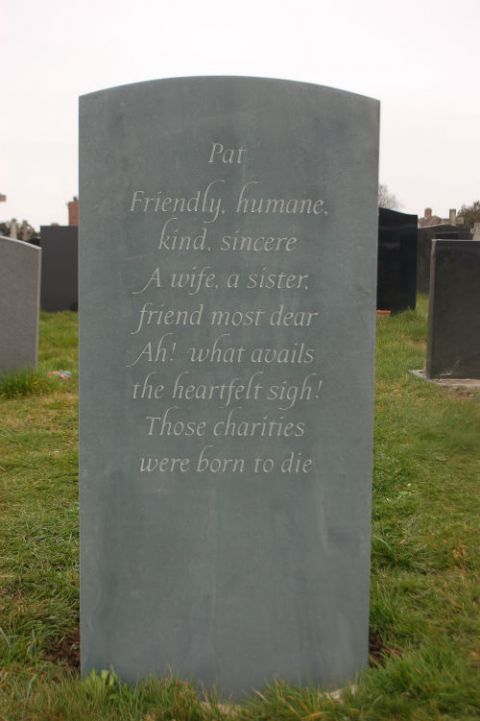 What do you put on a mother's or wife's headstone?… | Stoneletters