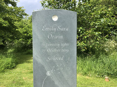 slate headstone
