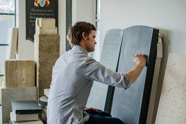 words on a headstone