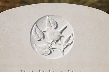 headstone symbol bird