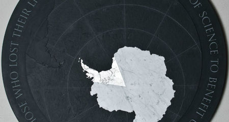 antarctic memorial plaque