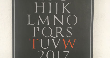 lettering in slate