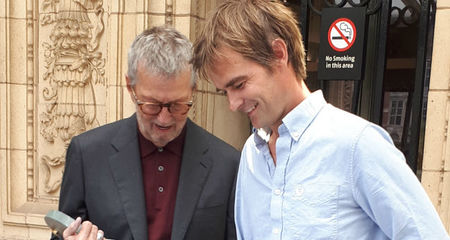 Fergus Wessel meeting Eric Clapton