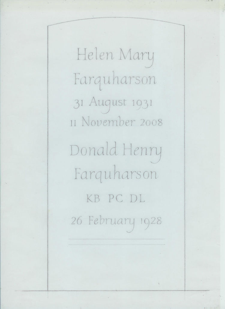 headstone design on paper