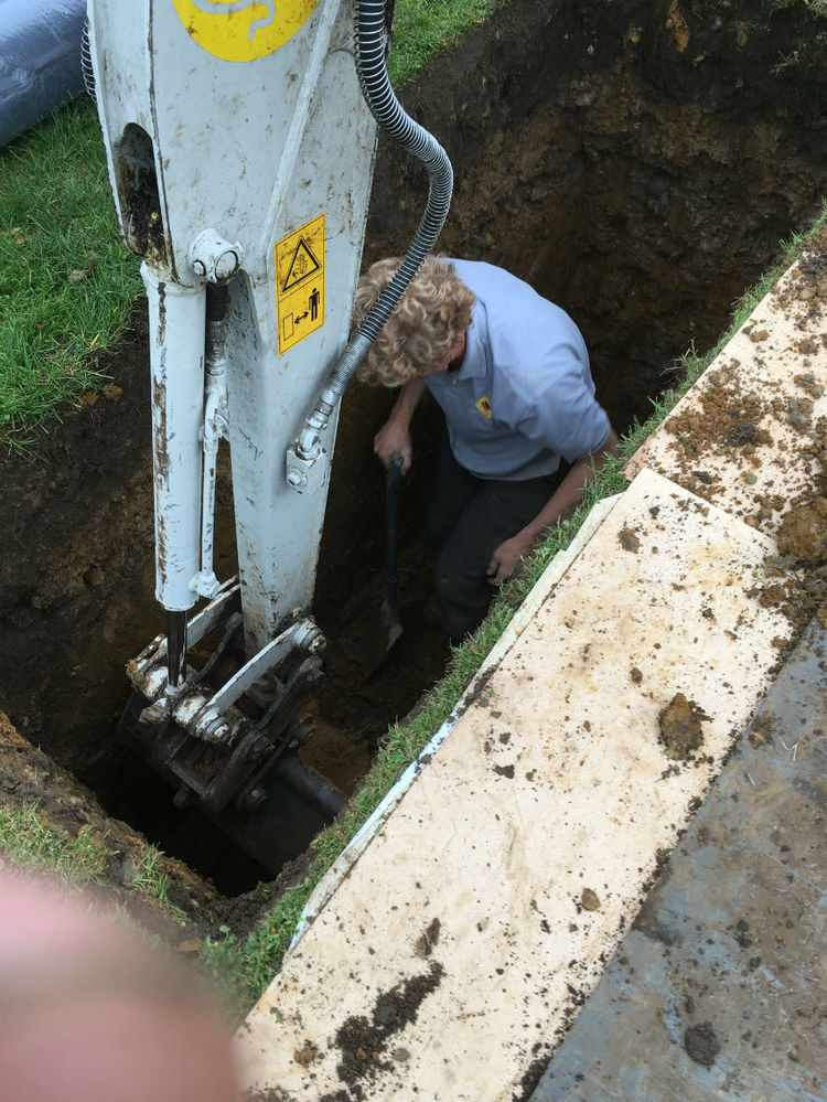 digging grave