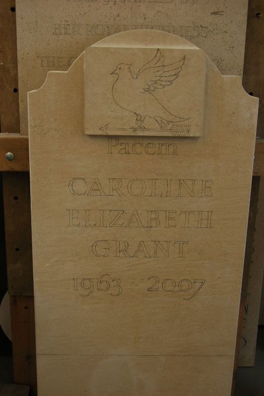 headstone drawn out